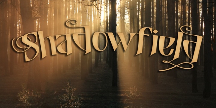 Shadowfield font preview