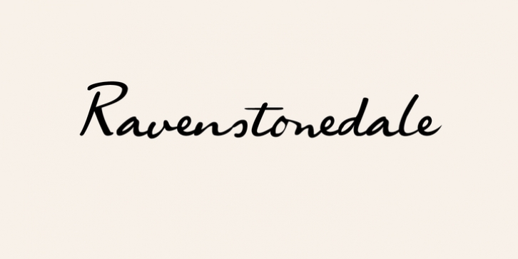 Ravenstonedale font preview