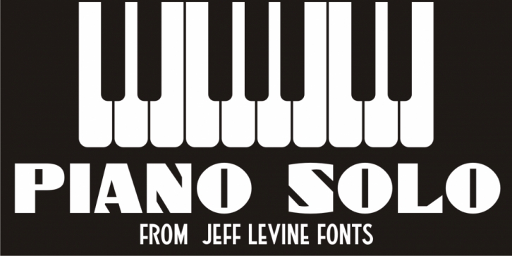 Piano Solo JNL font preview