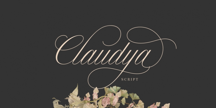 Claudya Script font preview
