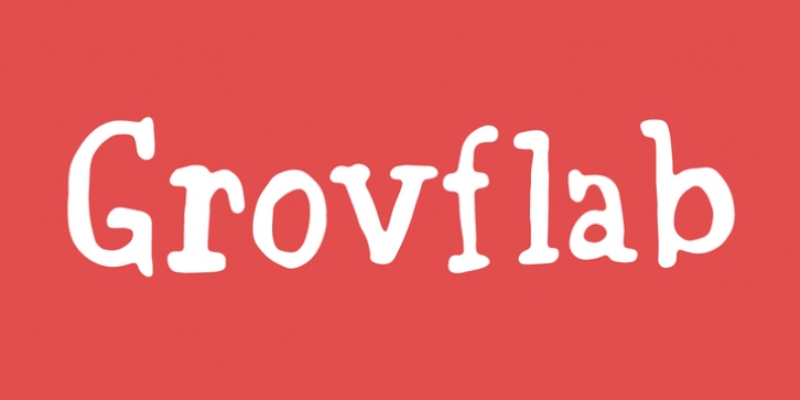 Grovflab font preview