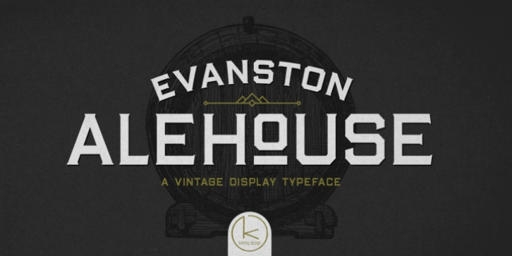 Evanston Alehouse font preview