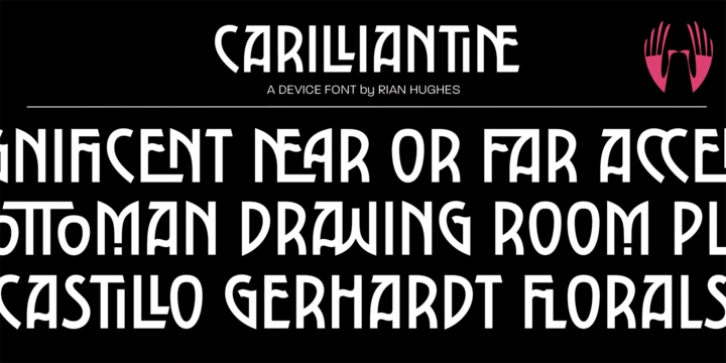 Carilliantine font preview