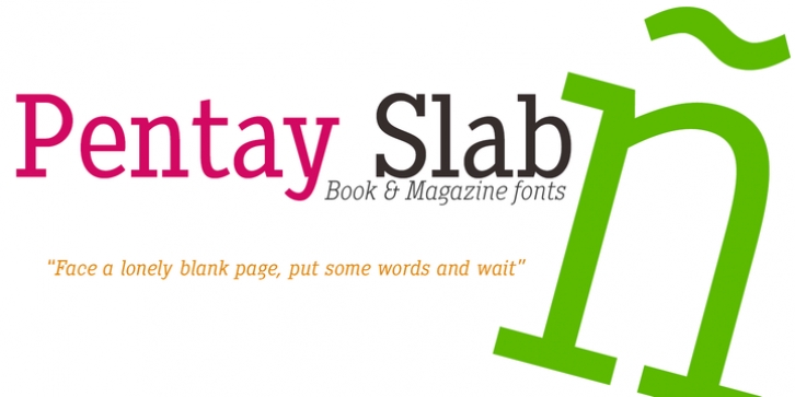 Pentay Slab font preview