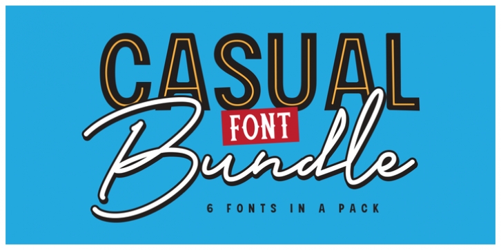 Casual Font Bundle font preview