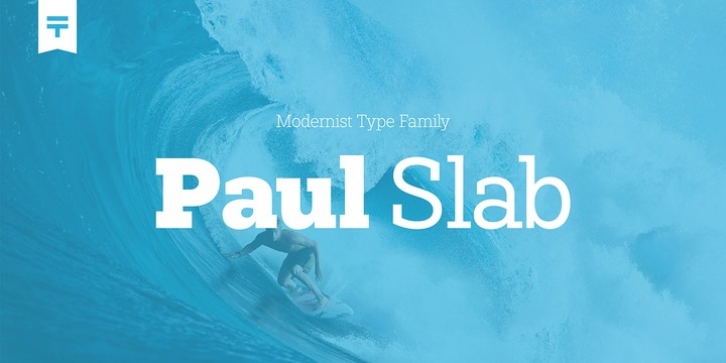 Paul Slab font preview