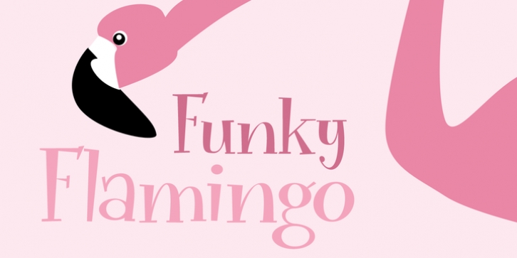 Funky Flamingo font preview