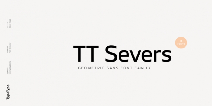 TT Severs font preview