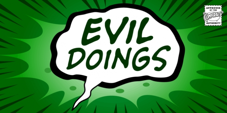 Evil Doings font preview
