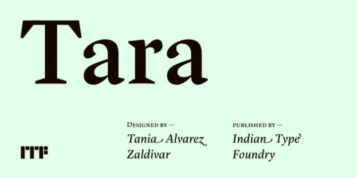 Tara font preview