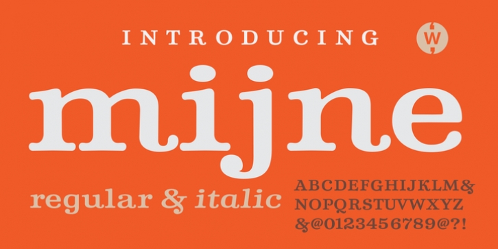 Mijne font preview
