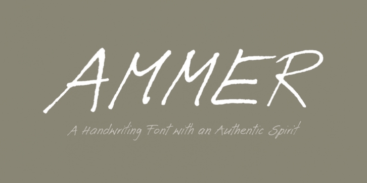 Ammer Handwriting font preview