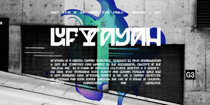 Luftayah font preview