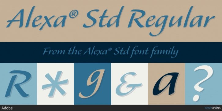 Alexa Std font preview