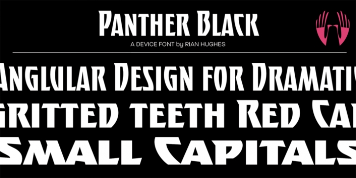 Panther Black font preview