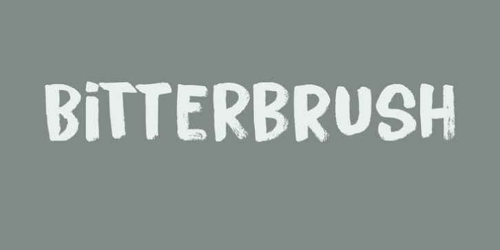 Bitterbrush font preview