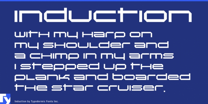 Induction font preview
