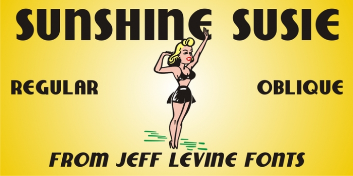 Sunshine Susie JNL font preview