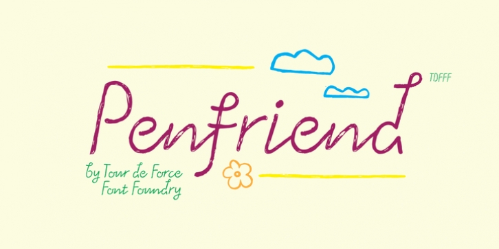 Penfriend font preview