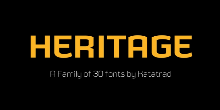 Heritage Set font preview