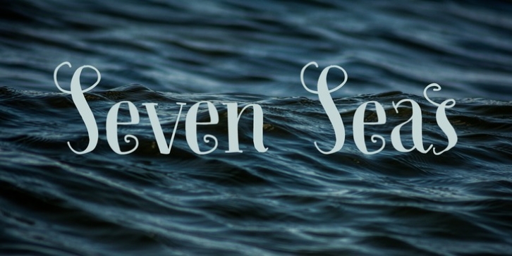 Seven Seas font preview