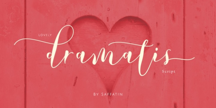 Lovely Dramatis font preview