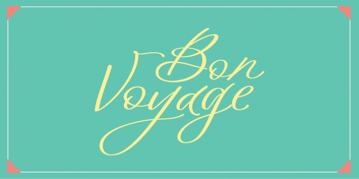 Bon Voyage font preview