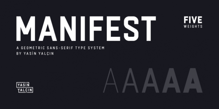 Manifest font preview
