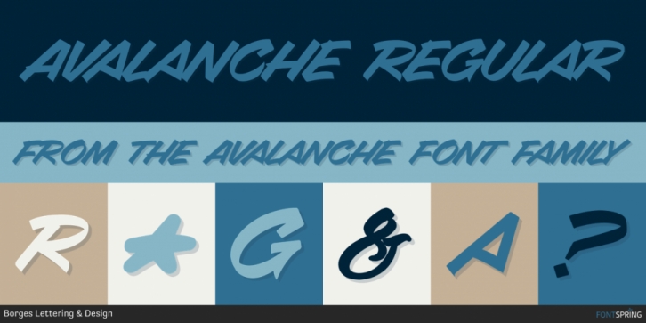 Avalanche font preview