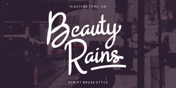 Beauty Rains font preview
