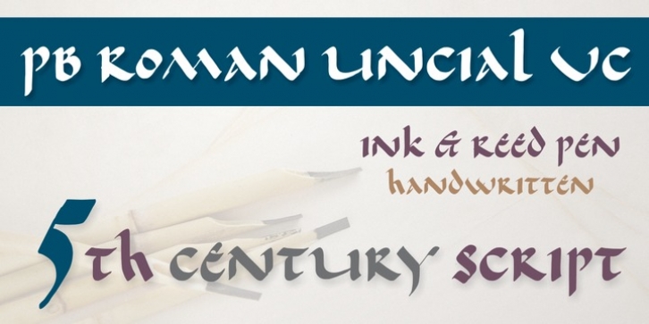 PB Roman Uncial Vc font preview