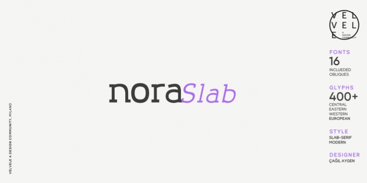 Nora Slab font preview