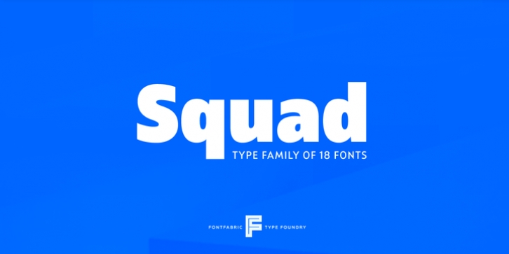 Squad font preview