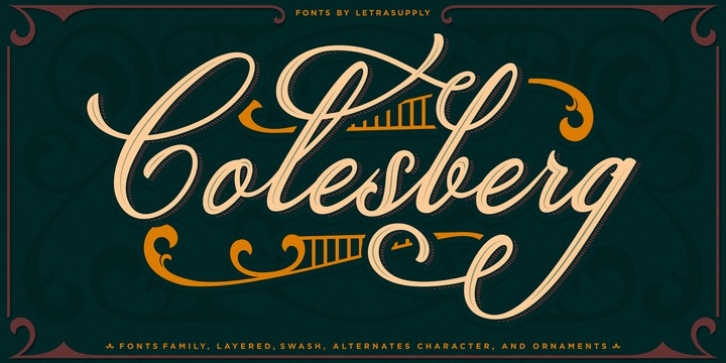 Colesberg Script font preview