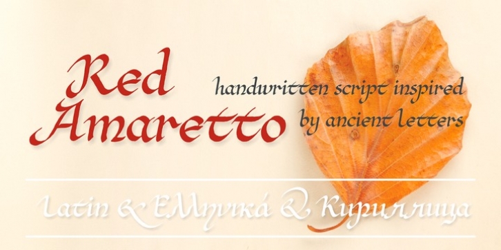 Red Amaretto font preview