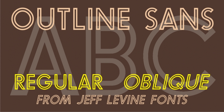 Outline Sans JNL font preview