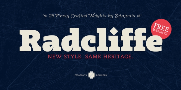 Radcliffe font preview