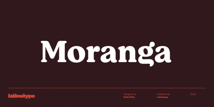 Moranga font preview