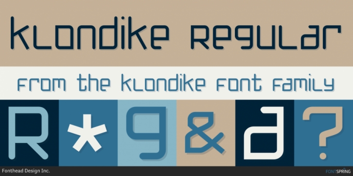 Klondike font preview