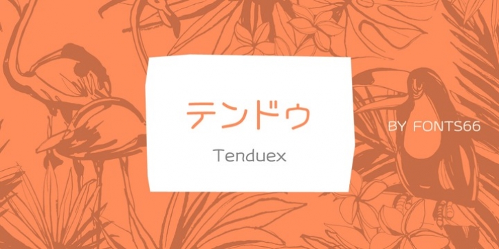 SF Tenduex font preview