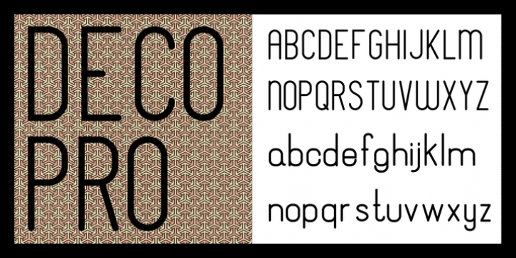 Deco Pro font preview