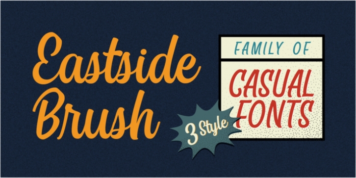 Eastside Brush font preview
