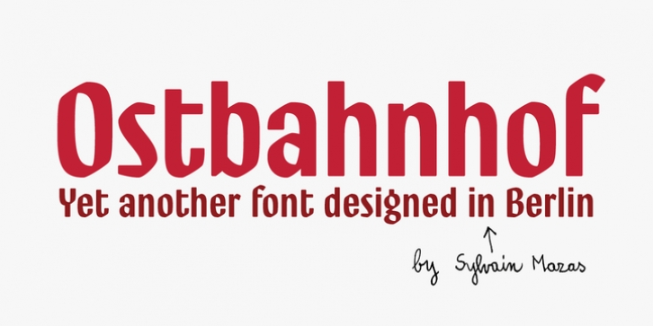 Ostbahnhof font preview