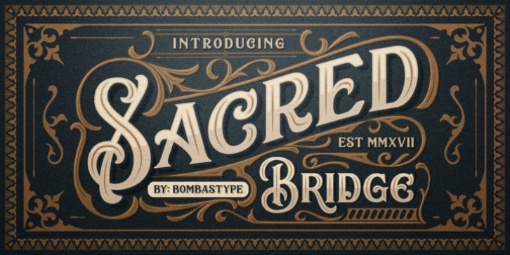 Sacred Bridge font preview