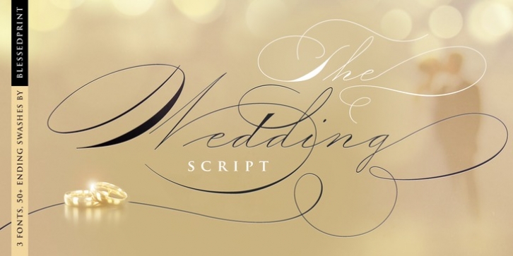 The Wedding Script font preview