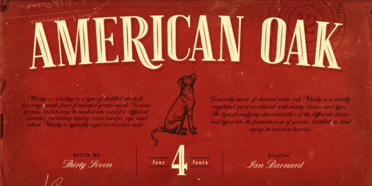 American Oak font preview