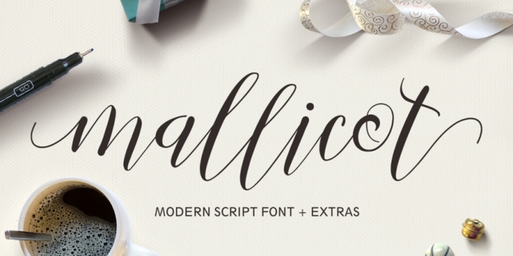 Mallicot Script font preview