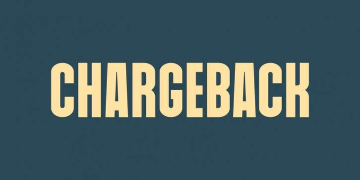 Chargeback font preview