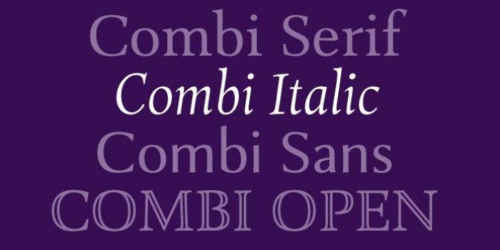 Combi Italic font preview