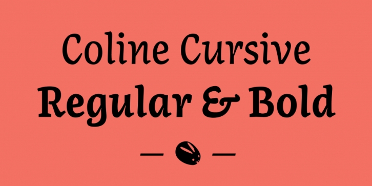 Coline Cursive font preview